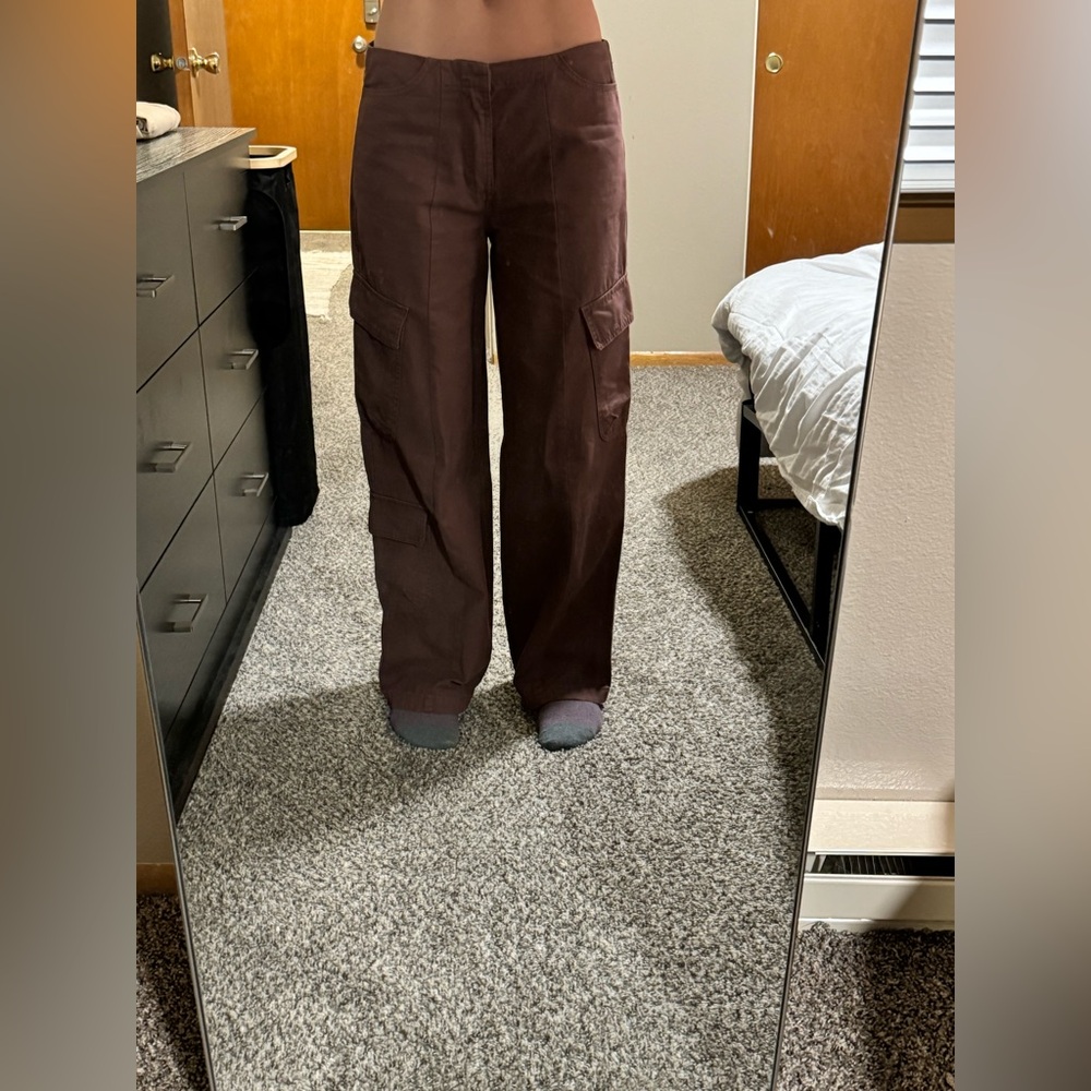Full Tilt Dark Brown Cargo Pants for Men